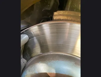 Brake disc: possible warping
